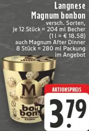Edeka Langnese Magnum bonbon Angebot