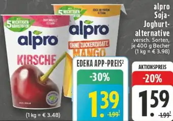 Edeka alpro Soja Joghurtalternative Angebot