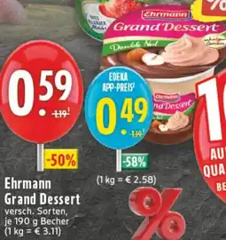 Edeka Ehrmann Grand Dessert Angebot