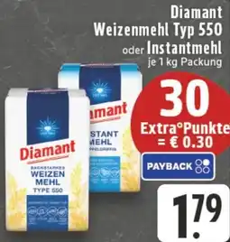 Edeka Diamant Weizenmehl Typ 550 oder Instantmehl Angebot
