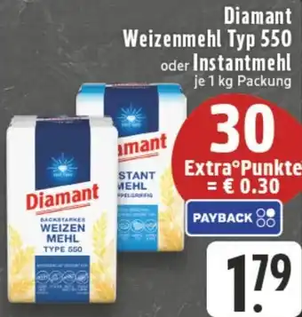 Edeka Diamant Weizenmehl Typ 550 oder Instantmehl Angebot