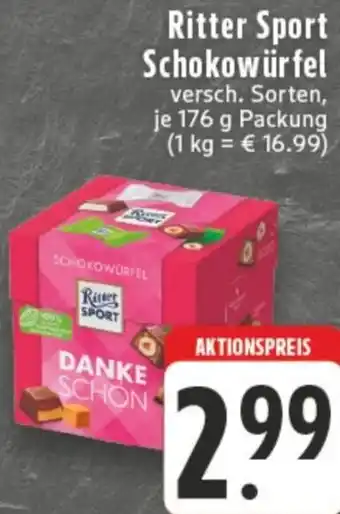 Edeka Ritter Sport Schokowürfel Angebot