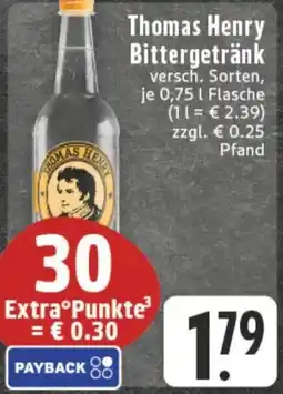 Edeka Thomas Henry Bittergetränk Angebot