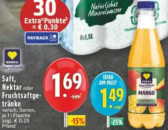 Edeka EDEKA Herzstücke Saft, Nektar oder Fruchtsaftgetränke Angebot