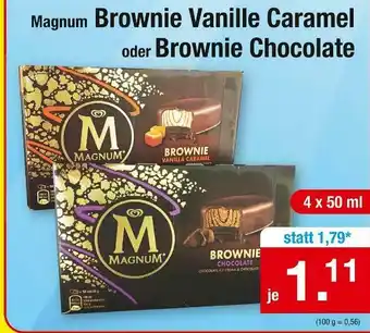 Zimmermann Magnum brownie vanille caramel oder brownie chocolate Angebot