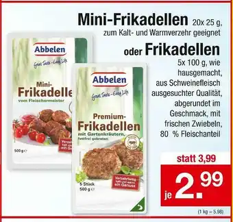 Zimmermann Abbelen mini-frikadellen oder frikadellen Angebot