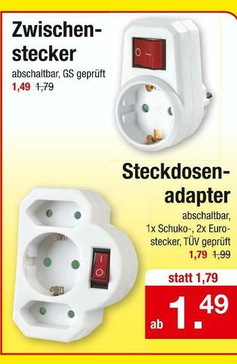 Zimmermann Zwischenstecker oder steckdosenadapter Angebot