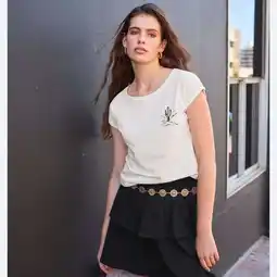 NKD Damen-T-Shirt mit Vorder- und Rückenaufdruck Angebot