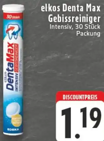 Edeka elkos Denta Max Gebissreiniger Angebot