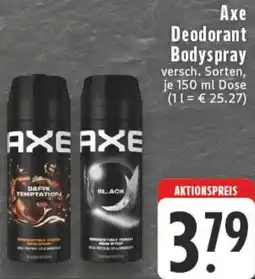 Edeka Axe Deodorant Bodyspray Angebot