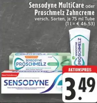 Edeka Sensodyne MultiCare oder Proschmelz Zahncreme Angebot