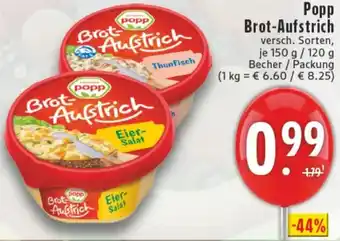Edeka Popp Brot-Aufstrich Angebot