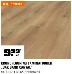 OBI KRONOFLOORING LAMINATBODEN ,OAK SAND CANTAL" Angebot