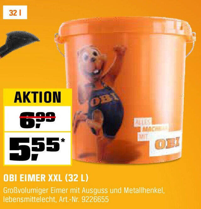 OBI EIMER XXL (32 L) Angebot bei OBI
