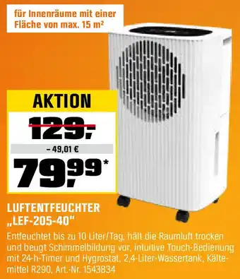 OBI LUFTENTFEUCHTER „LEF-205-40" Angebot