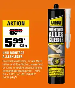 OBI UHU MONTAGE ALLESKLEBER Angebot