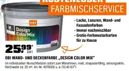 OBI OBI WAND- UND DECKENFARBE,,DESIGN COLOR MIX" Angebot