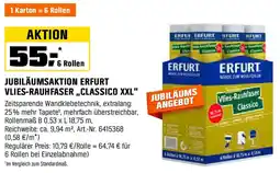 OBI JUBILÄUMSAKTION ERFURT VLIES-RAUHFASER ,,CLASSICO XXL" Angebot