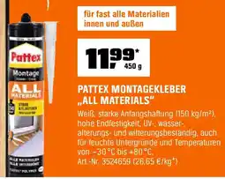 OBI PATTEX MONTAGEKLEBER ,,ALL MATERIALS" Angebot