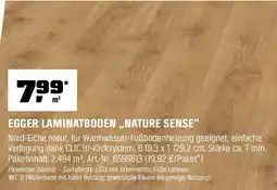 OBI EGGER LAMINATBODEN ,,NATURE SENSE" Angebot