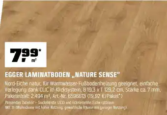 OBI EGGER LAMINATBODEN ,,NATURE SENSE" Angebot