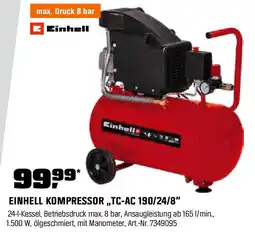OBI EINHELL KOMPRESSOR,,TC-AC 190/24/8" Angebot