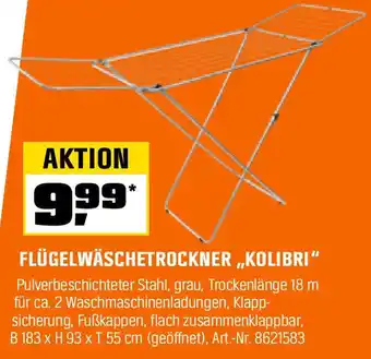 OBI FLÜGELWÄSCHETROCKNER ,,KOLIBRI" Angebot