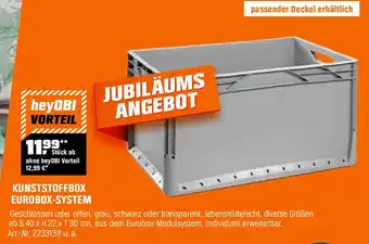 OBI KUNSTSTOFFBOX EUROBOX-SYSTEM Angebot