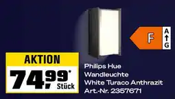 OBI Philips Hue Wandleuchte White Turaco Anthrazit Angebot