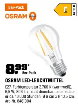 OBI OSRAM LED-LEUCHTMITTEL 5er-Pack Angebot