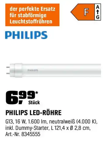 OBI PHILIPS LED-RÖHRE Angebot