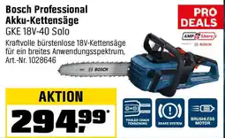 OBI Bosch Professional Akku-Kettensäge GKE 18V-40 Solo Angebot
