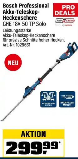 OBI Bosch Professional Akku-Teleskop- Heckenschere GHE 18V-50 TP Solo Angebot