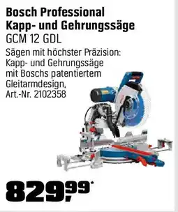 OBI Bosch Professional Kapp- und Gehrungssäge GCM 12 GDL Angebot