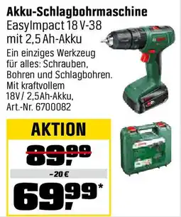OBI BOSCH Akku-Schlagbohrmaschine EasyImpact 18 V-38 mit 2,5 Ah-Akku Angebot