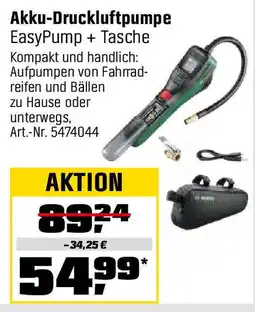 OBI BOSCH Akku-Druckluftpumpe EasyPump + Tasche Angebot
