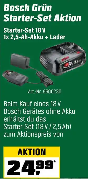 OBI Bosch Grün Starter-Set Aktion Angebot
