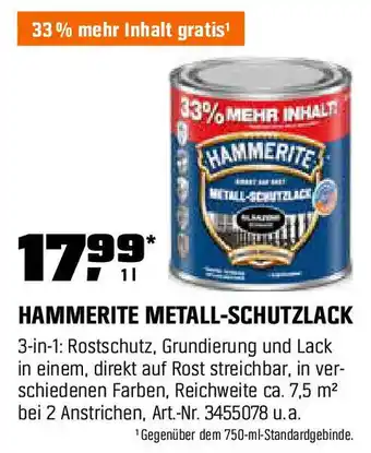 OBI HAMMERITE METALL-SCHUTZLACK Angebot