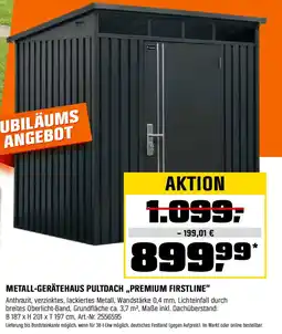 OBI METALL-GERÄTEHAUS PULTDACH „PREMIUM FIRSTLINE" Angebot