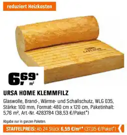 OBI URSA HOME KLEMMFILZ Angebot