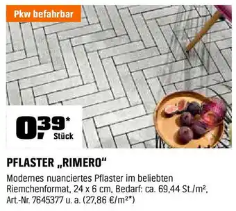 OBI PFLASTER ,,RIMERO" Angebot