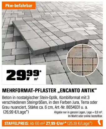OBI MEHRFORMAT-PFLASTER,,ENCANTO ANTIK" Angebot