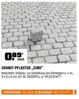 OBI GRANIT-PFLASTER,,SINO" Angebot