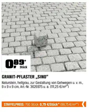 OBI GRANIT-PFLASTER,,SINO" Angebot