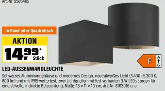 OBI LED-AUSSENWANDLEUCHTE Angebot