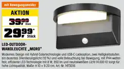 OBI LED-OUTDOOR- WANDLEUCHTE,,MORO" Angebot