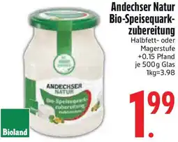 Edeka Andechser Natur Bio-Speisequarkzubereitung Angebot