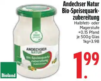 Edeka Andechser Natur Bio-Speisequarkzubereitung Angebot