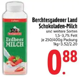 Edeka Berchtesgadener Land Schokoladen-Milch Angebot