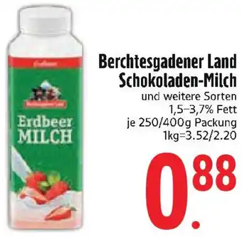 Edeka Berchtesgadener Land Schokoladen-Milch Angebot
